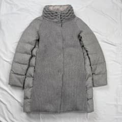 HERNO ヘルノ カシミヤ100% ダウンコート グレー - メルカリ