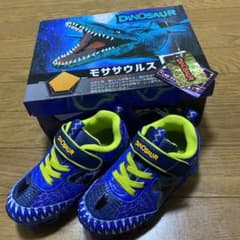 光る靴【DINOSAUR 2キッズスニーカーモササウルスメガロドン4688】のサムネイル