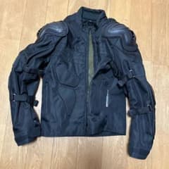 バイク用 プロテクター付きジャケット ブラック Mサイズのサムネイル