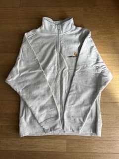 Carhartt ハーフジップトレーナー M グレーのサムネイル