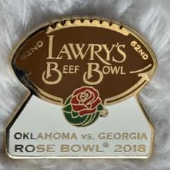Lawry's Beef Bowl 2018 記念ピンバッジ 米国ローズボール Lawry's Beef Bowl 2018 記念ピンバッジ 米国ローズボール - メルカリ