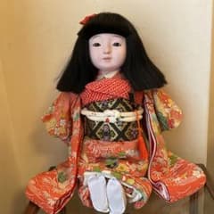 市松人形(尺) 抱き市松人形　松乾齋東光作(10号)市松人形 縮緬着物 市松人形(尺) 抱き市松人形 松乾齋東光作(10号)市松人形 縮緬着物