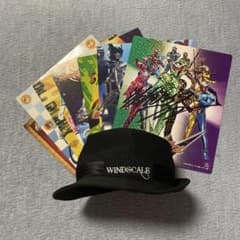 仮面ライダーWの主人公の帽子、戦隊ヒーロー＆仮面ライダーサイン入りポスターのサムネイル