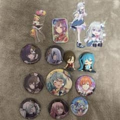 Vtuber缶バッジ等セット 13個　初音ミクのサムネイル