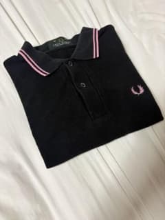 FRED PERRY ポロシャツ ブラック ピンクのサムネイル