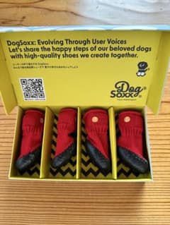 DogSoxx ドッグソックス 試着のみ。犬用ブーツ 赤 サイズ2 4足セット