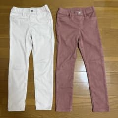 UNIQLO 120 ウルトラストレッチレギンスパンツ2枚組のサムネイル
