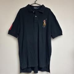 最終値下げ ラルフローレン ビッグポニー ポロシャツ ブラック XL
