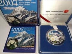 ☆掘出し物☆2007年 1ドル 純銀 プルーフ銀貨 アオラキ/マウント