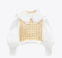 【限定値下げ】新品ZARAフリルトップスのサムネイル