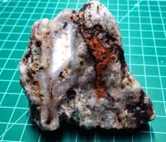 津軽海峡産 青みがかった天然石 瑪瑙 玉髄 原石