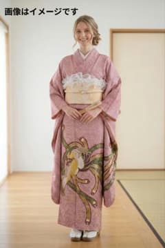 成人式振袖正絹フルセット 美品 総絞り 鳳凰模様 金彩 刺繍 金糸 豪華