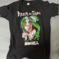 進撃の巨人 リヴァイ Tシャツ ブラック Mサイズのサムネイル