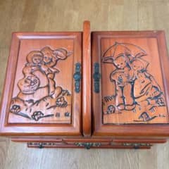 木製　裁縫箱のサムネイル
