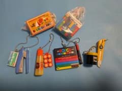 文房具 ミニチュアキーチェーン 6種セットのサムネイル