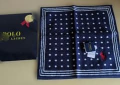 POLO RALPH LAUREN タオルハンカチ ネイビーのサムネイル