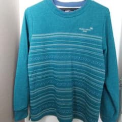MICHAEL LONDON JEANS ターコイズ　トレーナー Lサイズのサムネイル