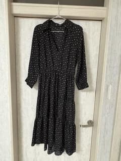 ZARA ドット柄 ティアードワンピース Sのサムネイル