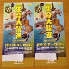 名古屋市科学館 生命大躍進 招待券 2枚のサムネイル