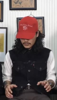 リーバイス　ブラックデニムベスト　tattoo studio yamadaのサムネイル