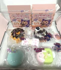 MUNI MUNI MART スクイーズ 7点セット MUNIMUNI MART スクイーズ ドーナッツ シュガー大福 のびーるチーズ