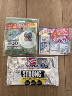 食洗機用洗剤とクイックルワイパーウェットシート　サンプル　試供品のサムネイル