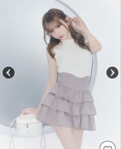 michellMacaron フリル美脚スカート くすみピンク Fサイズのサムネイル