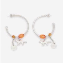 【MAISON KITSUNE】ロゴ フープピアス *送料/関税込み* レア】24SS フープ ピアス MAISON KITSUNE メゾンキツネ - メルカリ