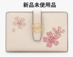 【新品未使用】MICHAEL KORS 二つ折り財布 フラワー 花柄のサムネイル