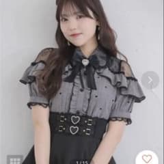 ROJITA（ロジータ） ハートフロッキー半袖フリルブラウス - メルカリ