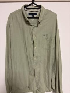 TOMMY HILFIGER Olive Green Long-Sleeve Shirt L/G