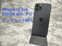 iPhone 12 Pro 256GB SIMフリー バッテリー100% 訳有 - メルカリ