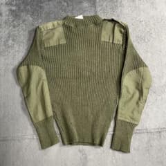 90s U.S.ARMY コマンドセーター　エルボーパッジ　米軍実物のサムネイル