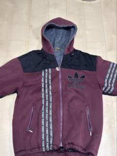 adidas トレフォイル ジップアップパーカー ボルドーのサムネイル