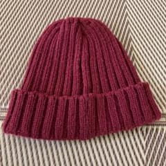 AZUL by moussy バーガンディ ニット帽のサムネイル