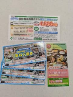【お値下げ】城島高原パーク 入園券 4枚のサムネイル