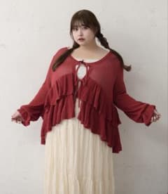 ルオシー　Louiosy フリルカーディガン+キャミSETのサムネイル
