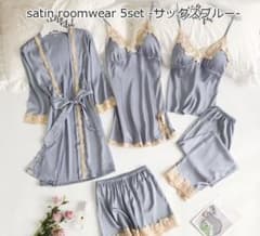 ⭐︎サテンルームウェア5点セット⭐︎ステイホームにおススメ！のサムネイル