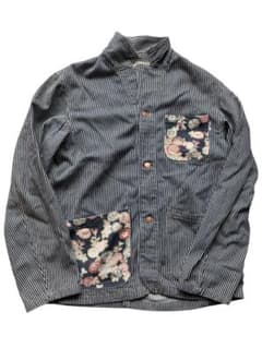 STUDIO D'ARTISAN ヒッコリー カバーオール 和柄 - メルカリ