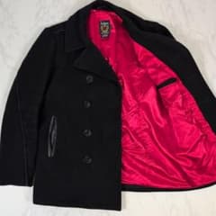 美品　Schott ピーコート　USA製　ダブル　赤裏地　ダブル　ウール 美品 Schott ピーコート USA製 ダブル 赤裏地 ダブル ウール - メルカリ