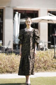 acka jacquard volume dress size2 ワンピース - メルカリ