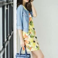 エムドゥ☆花柄夏者ワンピース美品のサムネイル