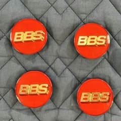 BBS正規品 ホイール センターキャップ エンブレム レッド赤金文字4個セットのサムネイル