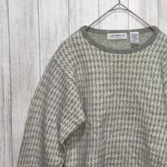 【ラムウール混・アメリカ古着】リズ・クレイボーン 長袖 ニット クロップド丈 S