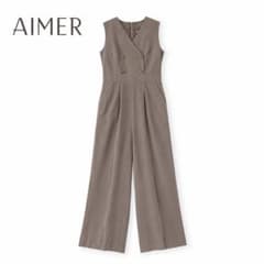 【美品】Aimer Acret パーティードレス パンツ カーキグレー Mのサムネイル