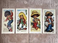 【希少】ミシェル・トーマス ヴィンテージポスター 4枚セット GAMINS パリのサムネイル