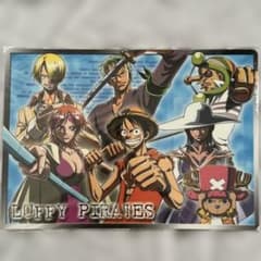 も*K様 平成レトロ　ONE PIECE 下敷き ルフィ海賊団のサムネイル