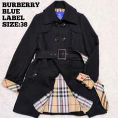 美品✨バーバリーブルーレーベル コート アンゴラ混　ノバチェック 38 黒 m50172777321_1.jpg?1764674291