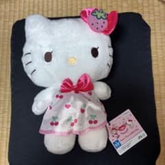 MezzoPiano×HelloKittyホワイトストロベリーBIGぬいぐるみK
