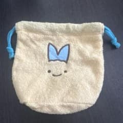 Sumikko Gurashi Fluffy Face Drawstring Bag 2: Fried Mackerel Tail